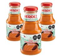 Herdez Spicy Chipotle Cremoso 240g (Pack of 3) / Creamy Chipotle Salsa Sauce, Hot & Smoky Mexican Salsa Dip for Nachos, Tacos