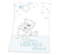 Herding Baby Favourite Person Microfibre Fleece Blanket, 75 x 100 cm, Polyester, Blue