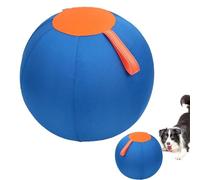 Herding Ball For Dog - Blue 45cm | Inflatable Training Toy With Protective Polyester Cover | Self-Entertainment Exercise Ball For High Energy Breeds | Anti-Burst PVC With Air Pump Daily Use