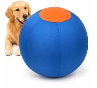 Herding Ball for Dog,Inflatable 18 Inch Herding Calming Jumbo Ball for Medium Large Dog Horse Outside Training Push Chase & Roll Blue Orange (M)