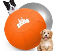 Herding Ball for Dogs 18 Inch - Dual-Layer Heavy Duty Herding Ball for Australian Shepherds, Border Collies & Corgis | Outdoor Herding Toy for Small/Medium Dogs - Backyard Training and Play - Orange