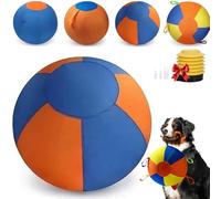 Herding Ball for Dogs, 18 Inch Inflatable Dog Training Toy with Tear-Resistant Cover, Large Exercise Ball with Pump and Handle, Outdoor Chase Play for Australian Shepherd Border Collie (C,10inch)