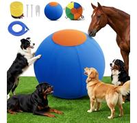 Herding Ball for Dogs 22'', Dog Herding Ball Large with Reinforced Handle Cover & Pump, Bite-Resistant PVC Exercise Toy for Border Collie, Australian Shepherd & Large Breed Outdoor Training (B,Large)