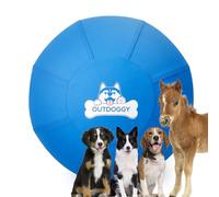 Herding Ball for Dogs 22 Inch - Dual-Layer Heavy Duty Herding Ball for Australian Shepherds, Border Collies & Cattle Dogs | Outdoor Herding Toy for Medium/Large Dogs - Backyard Training and Play-Blue