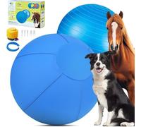 Herding Ball for Dogs and Horses - 18" Jolly Ball for Dogs, Agility Training Equipment, Herding for Australian/German Shepherd, Improved Bite-Resistant, Reinforced Sewing Dog Toys - Blue Medium