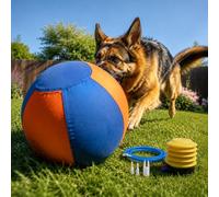 Herding Ball for Dogs, Ball Tear-Resistant Oxford Cloth, Washable Cover, for Training & Play (X Large)