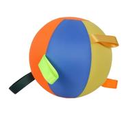 Herding Ball for Dogs, Ball with Straps, Large Inflatable Herding Balls,Tear-Resistant Cover and Pump Included for Large Breed Outdoor Play (25cm) Orange and Yellow (55CM)