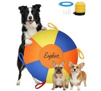 Herding Ball for Dogs Giant Calming Jumbo Ball for Dogs Durable Tear-Resistant Inflatable Big Ball with Pump Dog Training Ball for Outdoor Exercise Mental Stimulation & Push-and-Chase Play(01#,18in)