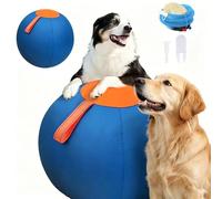 Herding Ball for Dogs, Giant Calming Jumbo Inflatable Balls 45/55/65cm, Durable Tear Resistant Big Ball with Handle Cover and Pump, for Small Medium Large Breeds Outdoor Exercise Play