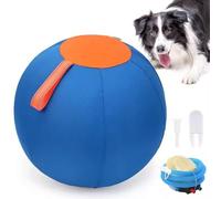 Herding Ball For Dogs Giant Tennis Ball for Dogs Large Herding Ball for Border Collies Interactive Dog Ball With Hand Pump Blue Multipurpose Inflatable Puppy Balls Toys