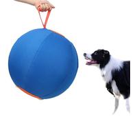 Herding Ball for Dogs, Puncture proof Inflatable Ball for Herding Instinct, Interactive Herding Toy with Handle Cover & Pump, Large Dog Toys for Cattle Dogs Austra-lian Shepherds & Active Breed