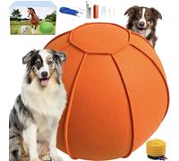 Herding Ball for Dogs, Two Layer Herding Dog Ball Set for Australian Shepherd Cattle Collie for Dogs Agility Equipment Includes Training Book (Orange, Large, 25 Herding Set)
