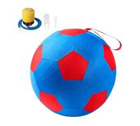 Herding Ball with Heavy-Duty Handle Cover & Pump Dog Soccer Ball Toy Double-Layer Design for Shepherd Border Collie Cattle Dogs