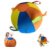 Herding Balls for Dogs Large Breed, 10/18/22 Inch Jumbo Calming Ball with Reinforced Handles, Anti-Burst & Tear-Resistant Inflatable Exercise Ball for Outdoor Play Training (Multi-color,22in)