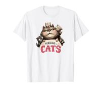 Herding Cats Funny Cat Mom Vintage Kitten Mother's Day T-Shirt