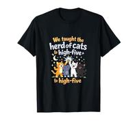 Herding Cats High Five Local Pride Badge Design T-Shirt