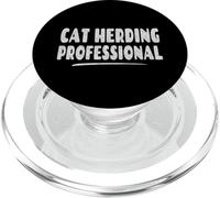 Herding Cats Joke - Funny Cat Herding Professional PopSockets PopGrip for MagSafe