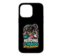 Herding Chaos Before Breakfast Dog Case for iPhone 14 Pro Max