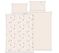 Herding Children's Reversible Bed Linen Sheep Flannel Beige Size 1 x 100 x 135 cm + 1 x 40 x 60 cm