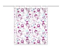 Herding Curtain Violetta, 140x160 cm incl. 10 cm Loop, Transparent, Polyester, Multicoloured, One Size