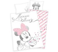 Herding DISNEY MINNIE MOUSE Toddler Bedding Set, Reversible Motif, Duvet Cover 100 x 135 cm, Pillow Case 40 x 60 cm, Cotton/Renforcé