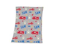 Herding Fireman Sam Fleece Blanket 130 x 170 cm Glow in the Dark 100% Polyester Fleece
