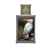 Herding Harry Potter Bed Linen, Pillowcase 80 x 80 cm with Reversible Motif, Duvet Cover 135 x 200 cm, with Button Placket, 100% Cotton