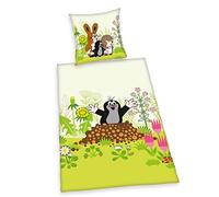 Herding The Mole bedding set, Reversible motif, Pillow case 80 x 80 cm, Duvet cover 135 x 200 cm, Cotton, Flannel, Multicoloured