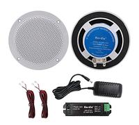 Herdio 160W 4 Inch Ceiling Speaker Kit Amplifier Water Resistant Ceiling Speakers For Bathroom Kitchen Home Outdoor,compatible with Bluetooth