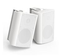 Herdio 4 Inch 200 Watts 2 Way Waterproof Outdoor Speakers (White)