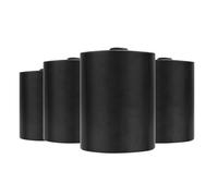 Herdio 5.25 Inches Outdoor Bluetooth Speakers Waterproof 600Watt Wired Wall Mount System for All Weather Indoor- Outdoor Patio Garage Home(4 Black Speakers)