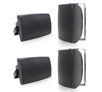 Herdio 6.5 inch 800W Outdoor Speakers Waterproof Wall Mounted Sound System with Multifunctional Amplifier, Powerful Bass & Stereo Sound, Easy to Install, for Patio Deck Porch