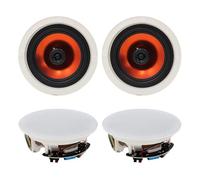 Herdio 8 Inch 800 Watts High Power Ceiling Speakers - Flush Mount, Crisp Sound for Home Theater, Living Room, Office, Kitchen & Covered Patio（2 Paris)