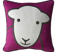 Herdy Hello Filled Cushion (40cm x 40cm) (Magenta/White)