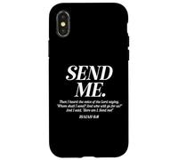 Here Am I Send Me Isaiah 6:8 Christian Bible Verse Men Women Case for iPhone X/XS