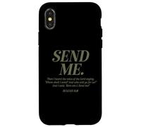 Here Am I Send Me Isaiah 6:8 Christian Bible Verse Men Women Case for iPhone X/XS