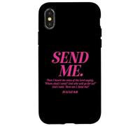 Here Am I Send Me Isaiah 6:8 Christian Bible Verse Men Women Case for iPhone X/XS