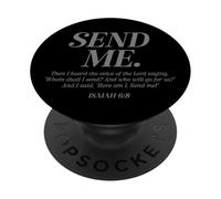 Here Am I Send Me Isaiah 6:8 Christian Bible Verse Men Women PopSockets Adhesive PopGrip