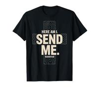 Here Am I Send Me Isaiah 6 8 Missionary Scripture T-Shirt