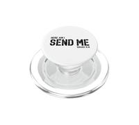 Here am I Send me Mission Travel The World Vintage Christian PopSockets PopGrip for MagSafe