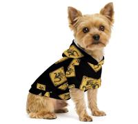 Here Be Dragons Road Sign Dog Hoodie Puppy Sweatshirt Outfit XL | Small Medium Dogs Pet Clothes Sweater Coat T-shirt Top