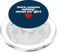 Here Comes Mr Steal Your Girl Funny Cute Vintage Minimalist PopSockets PopGrip for MagSafe