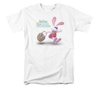 Here Comes Peter Cottontail Hop Around T Shirt Mens Movie Tee White XXL