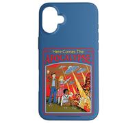Here Comes the Apocalypse UFO Retro Funny Adult Humor Case for iPhone 16 Plus