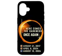 Here Comes the Darkness Once Again Solar Total 2026 Eclipse Case for iPhone 16