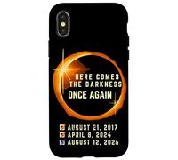 Here Comes the Darkness Once Again Solar Total 2026 Eclipse Case for iPhone X/XS