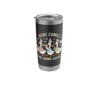 Here Comes The Honk Squad Easter Goose Stainless Steel Insulated Tumbler