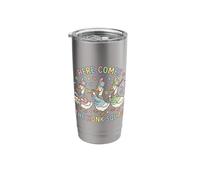 Here Comes The Honk Squad Easter Goose Stainless Steel Insulated Tumbler