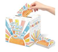 Here Comes The Son Baby Shower Decor Diaper Raffle Box with Tickets, Sunshine Theme Baby Shower Decorations for Girl Boy Diaper Raffle Party Games
