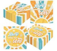 Here Comes The Son Baby Shower Decoration,40pcs Retro You Are My Sunshine Napkins Paper Little Ray Of Sunshine Baby Shower Napkins for 1st Birthday Party Supplies